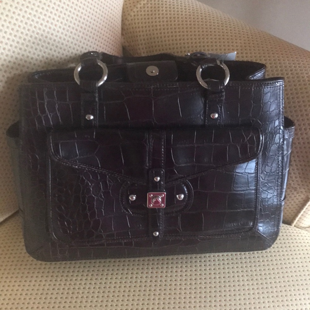 Nine West “Work it” dark brown bag